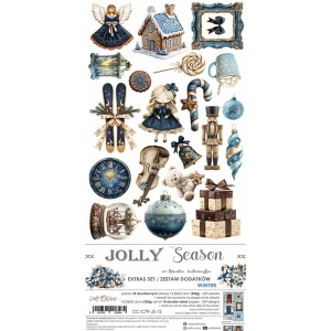 Craft O`Clock It`s Jolly Season Winter Sett med 18 stk klippeark