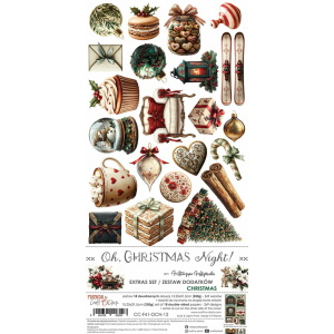 Craft O`Clock Oh Christmas Night Sett med 18 stk klippeark