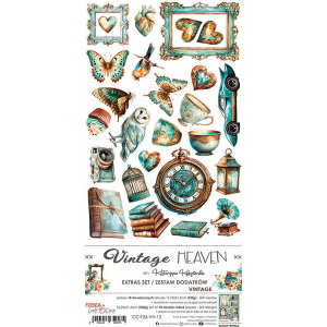 Craft O`Clock Vintage Heaven Sett med 18 stk Klippeark
