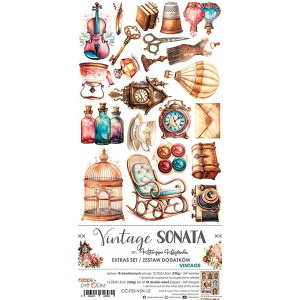 Craft O`Clock Vintage Sonata Sett med 18 stk Klippeark