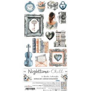 Craft O`Clock Nighttime Chill Sett med 18 stk klippeark