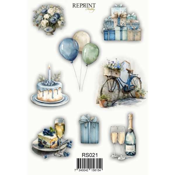 Reprint - Hip Hip Horray - Klistremerker
