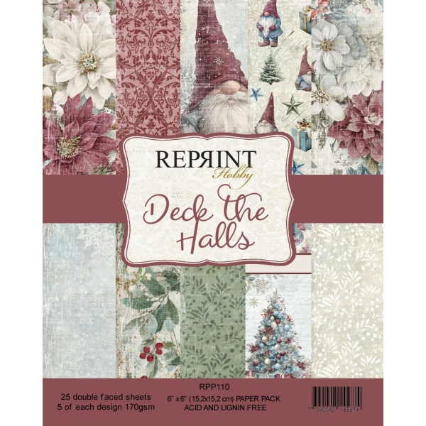 Reprint Deck the Halls 6X6 Blokk