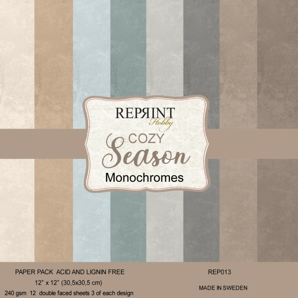 Reprint Cozy Season Monochromes 12X12