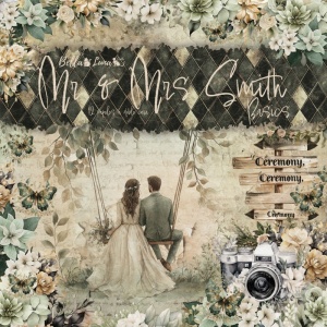BellaLuna Mr & Mrs Smith Basics Collection 12"x12"
