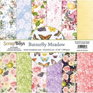 ScrapBoys Butterfly Meadow 09 6x6 Blokk