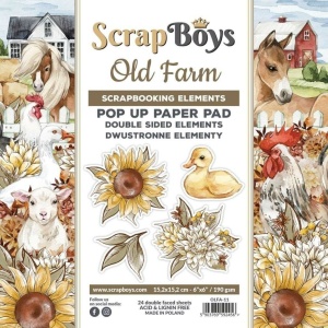 ScrapBoys Old Farm 11 6x6 Pop up 6x6 Blokk