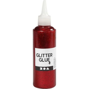 1212.jpg Glitterlim Rød 118ml