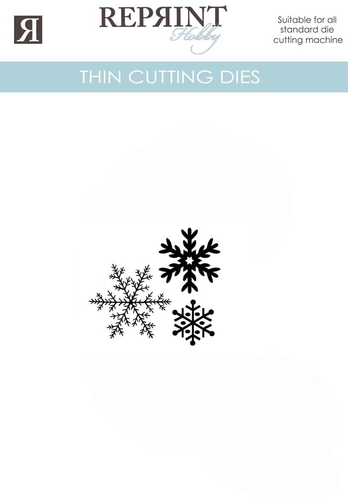 Reprint Die - Snøfnugg med skygge - Bilde 1