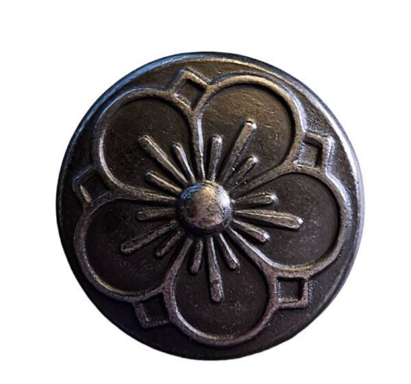 14452.jpg Knapp m/øye Tinn Blomst 20mm