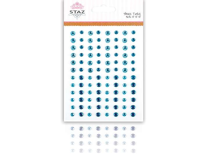 Staz Strass m/lim – Turkis - Bilde 1