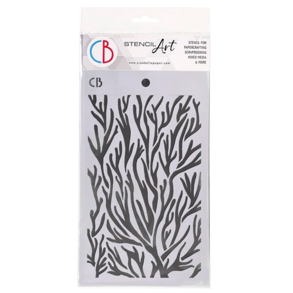 Textur Stencil 5"X8" CORALS