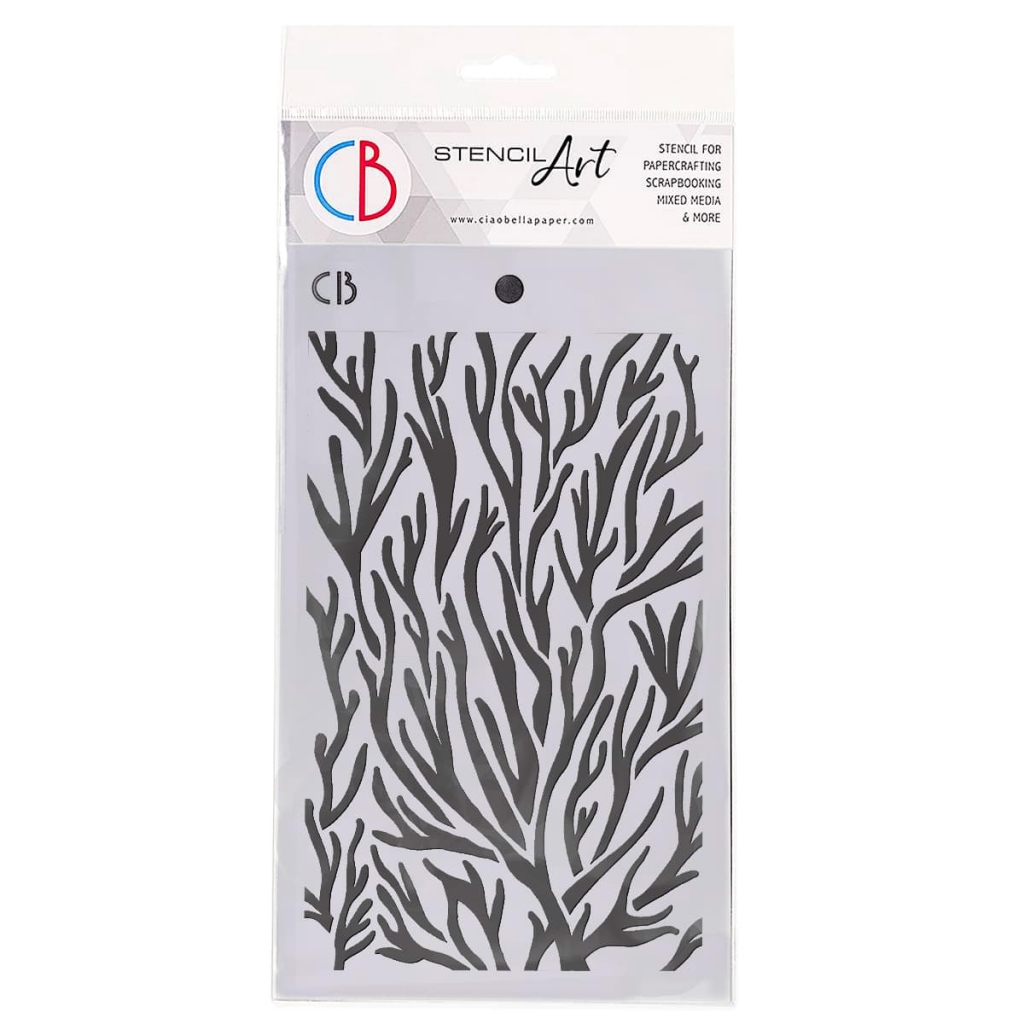 Textur Stencil 5"X8" CORALS - Bilde 1