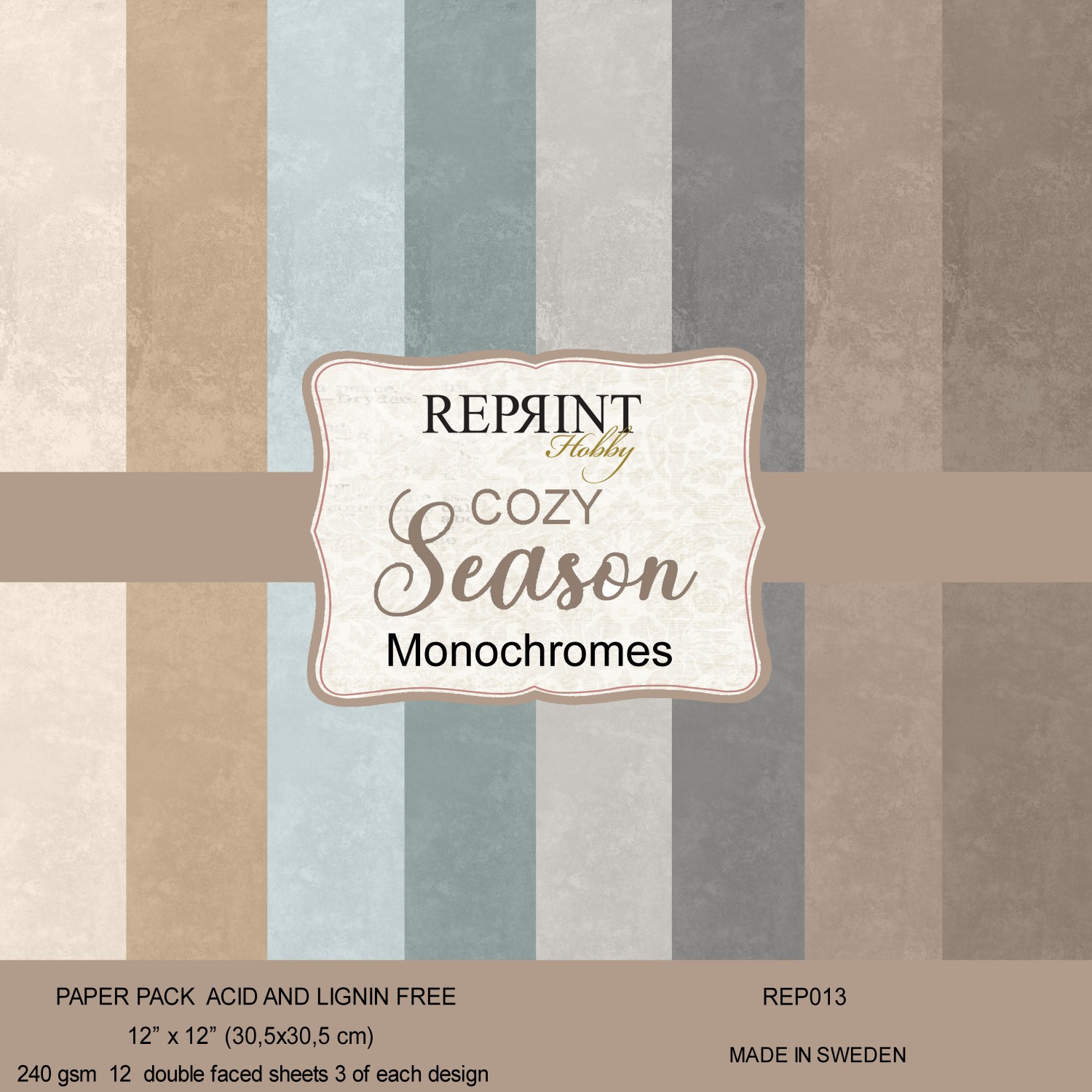 Reprint Cozy Season Monochromes 12X12 - Bilde 1