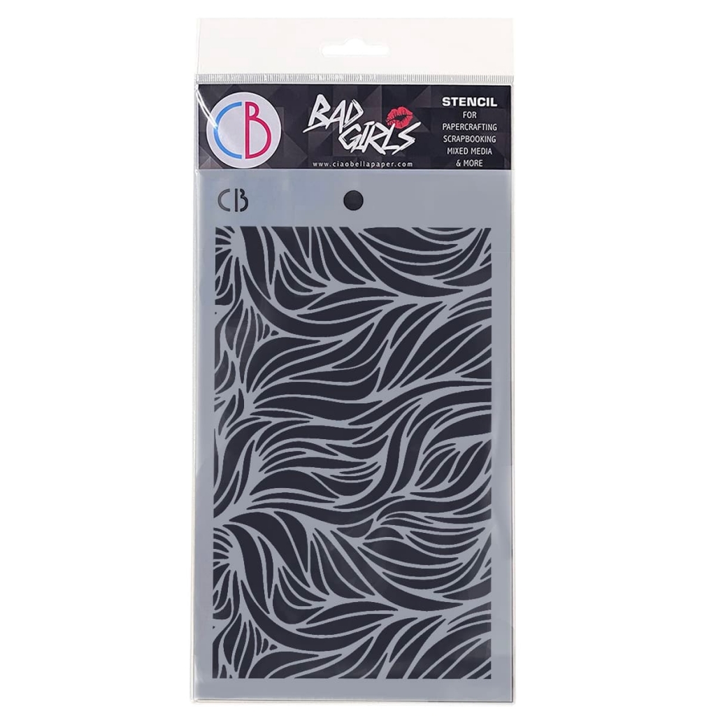 Textur Stencil 5"X8" Waves - Bilde 1