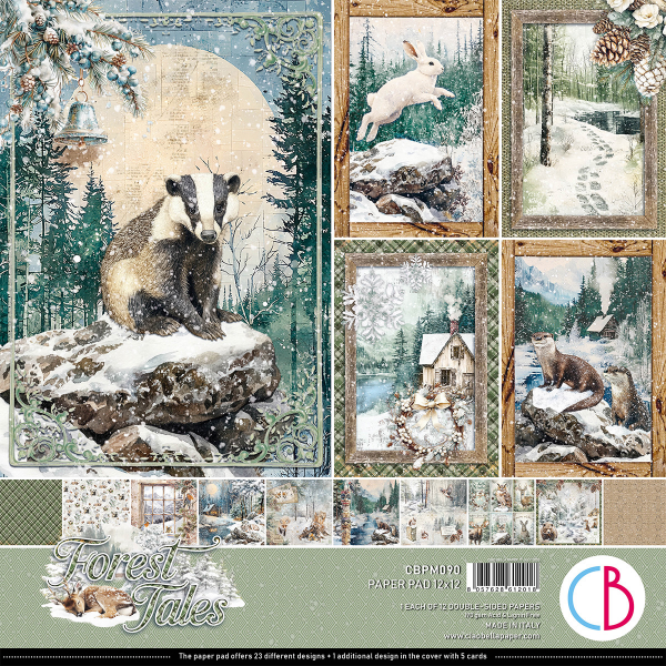 Ciao Bella Fores Tales 12"X12" Blokk 12 ark