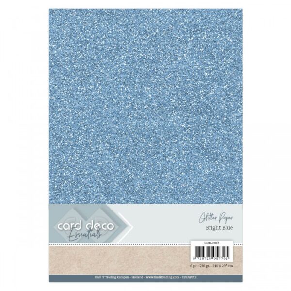 2037.jpg Glitter kartong A4 Bright Blue