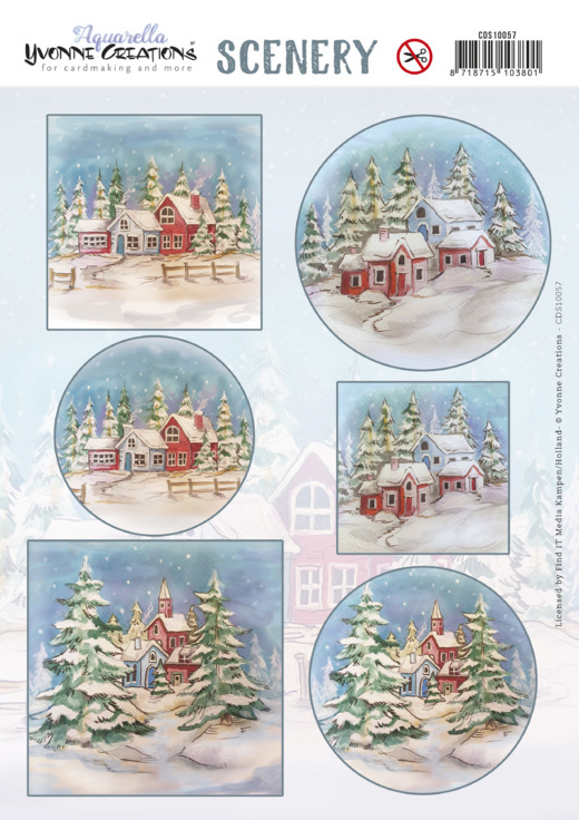 2137.jpg Scenery - Yvonne Creations - Aquarella - Winter House