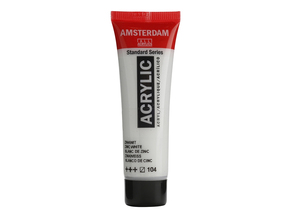 Amsterdam Standard 20ml - 104 Zinc white - Bilde 1