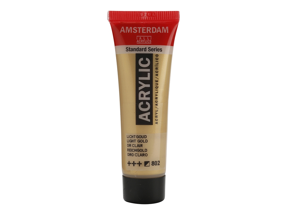 Amsterdam Standard 20ml - 802 Light Gold - Bilde 1