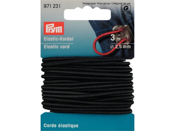 2325.jpg Prym Elastisk strikk 2,5mm Sort