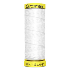 2341.jpg Gütermann Elastisk tråd hvit 5019