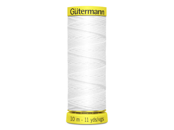 2341.jpg Gütermann Elastisk tråd hvit 5019