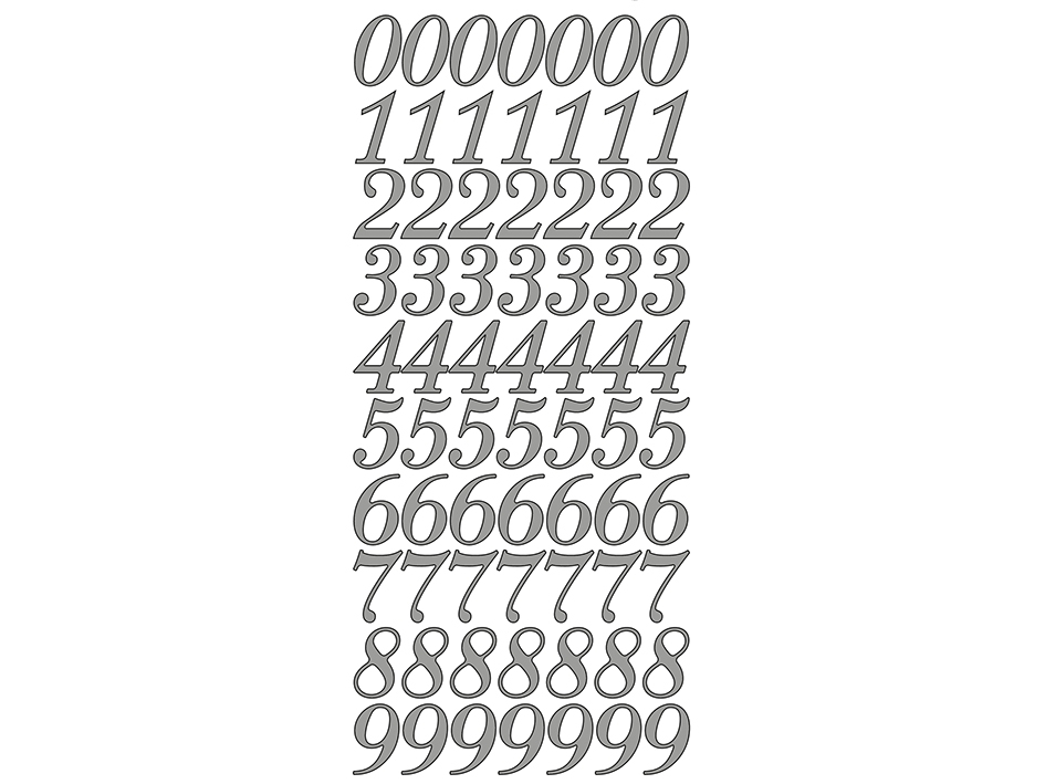 Peel-off Tall Sølv - Bilde 1