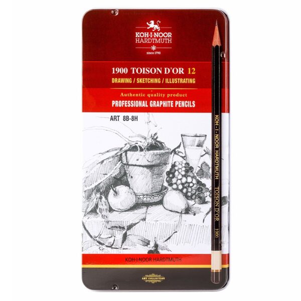 Koh-i-noor Blyantsett 1902 (8B-8H) – 12stk