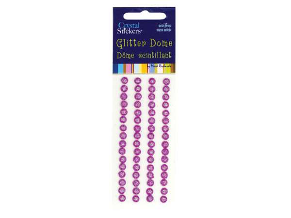Glitter Dot Halvperle m/lim 5mm – Rosa