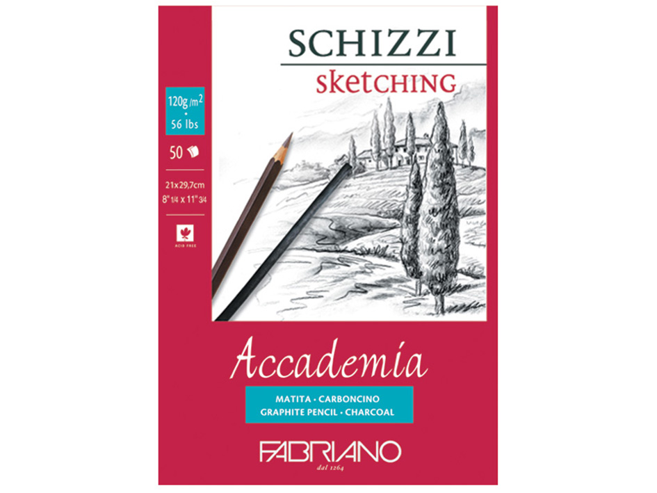 Fabriano Accademia Sketch 120G A4 – 50ark - Bilde 1