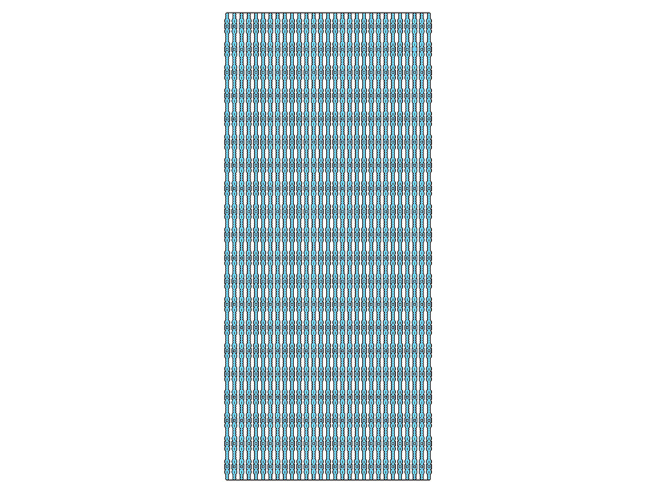 Klistremerker bord firk/runde lyseblå - Bilde 1