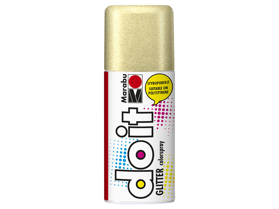 Marabu do it colorspray – 584 Glitter Gold - Bilde 1