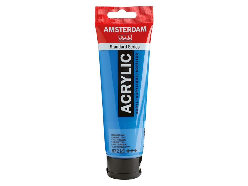 Amsterdam Standard 120ml – 572 Primary cyan - Bilde 1