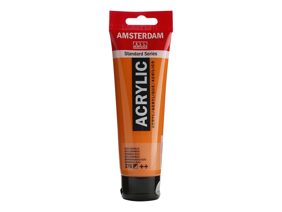 Amsterdam Standard 120ml – 276 Azo orange - Bilde 1