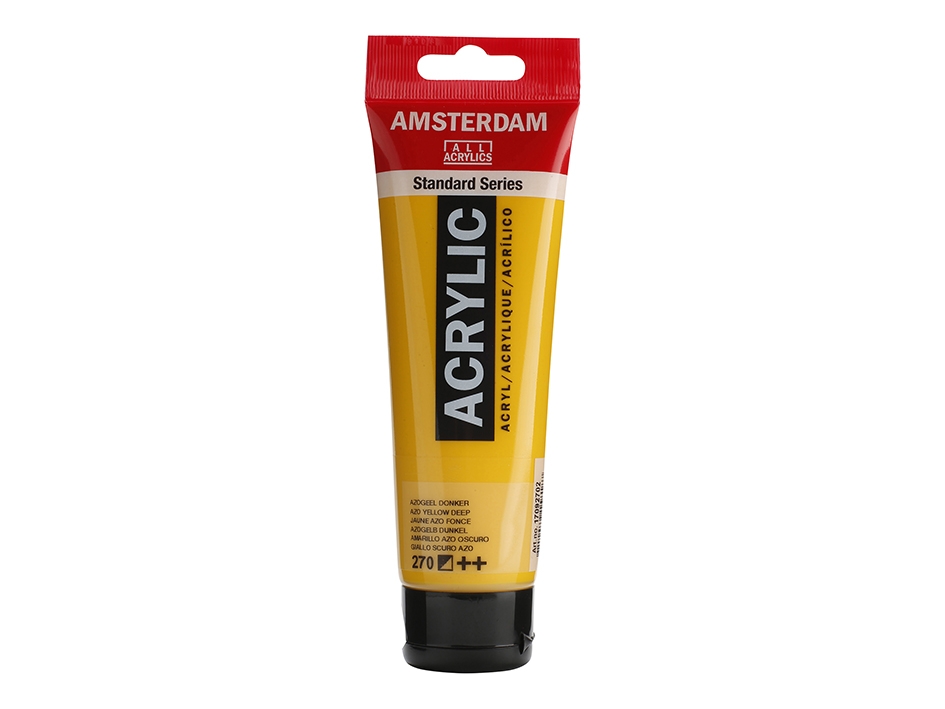 Amsterdam Standard 120ml – 270 Azo yellow deep - Bilde 1