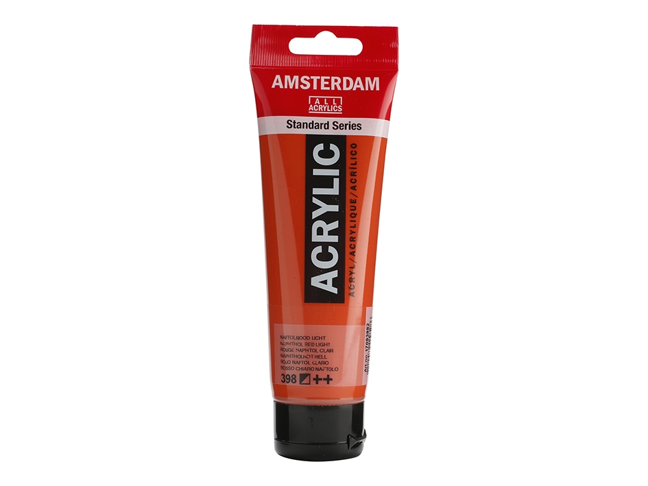 Amsterdam Standard 120ml – 398 Napthol red light - Bilde 1
