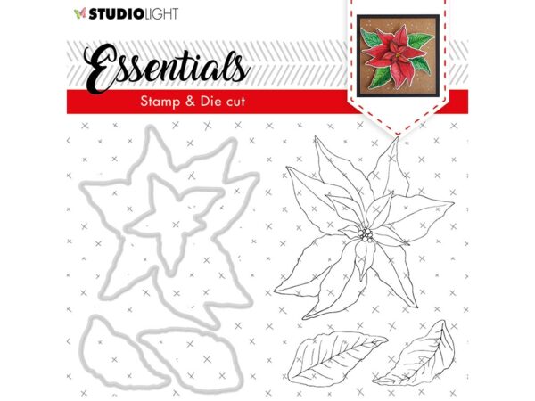 Studio Light Stamp & Die Cut – Christmas Rose 47