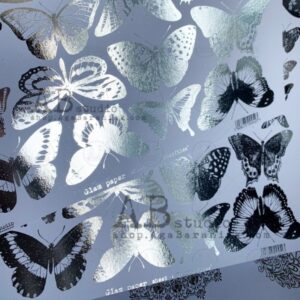 30.jpg ABstudio Glam paper "Silver Butterflies" no.68