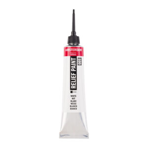 Amsterdam Relief Paint 20ml – 100 White - Bilde 1