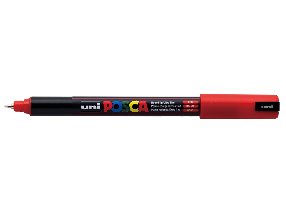 Uni POSCA PC-1MR  Ultra-Fine 0,7mm  15 Red - Bilde 1
