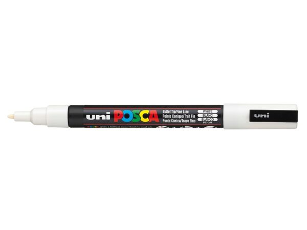 Uni POSCA PC-3M – Fine 0,9-1,3mm – 1 White
