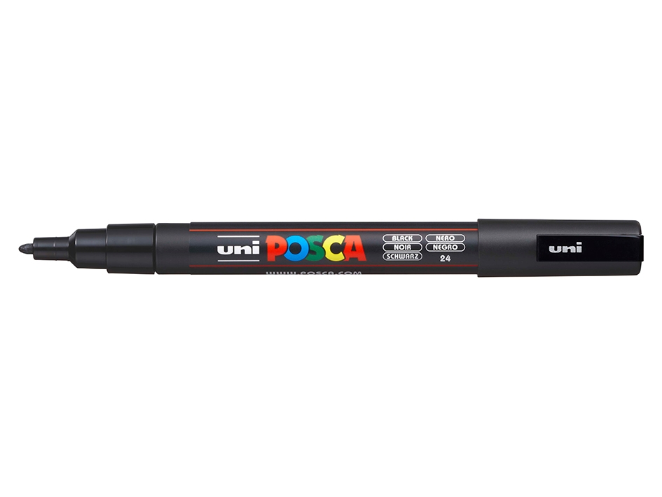 Uni POSCA PC-3M  Fine 0,9-1,3mm  26 Silver - Bilde 1