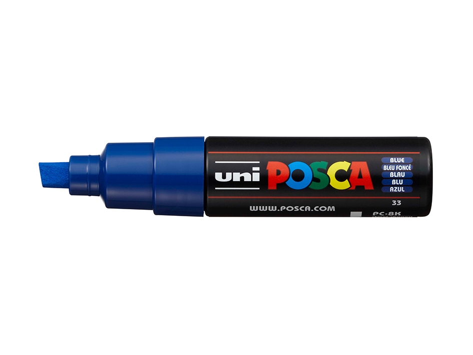 Uni POSCA PC-8K  Chisel 8mm  33 Blue - Bilde 1
