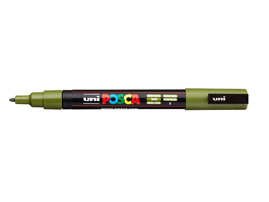 Uni POSCA PC-3M  Fine 0,9-1,3mm  7 Khaki Green - Bilde 1