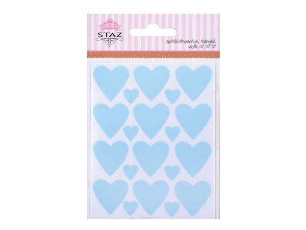 Staz Klistremerker –  Hjerte Babyblå