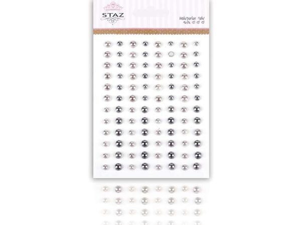 Staz Halvperler m/lim – Sølv