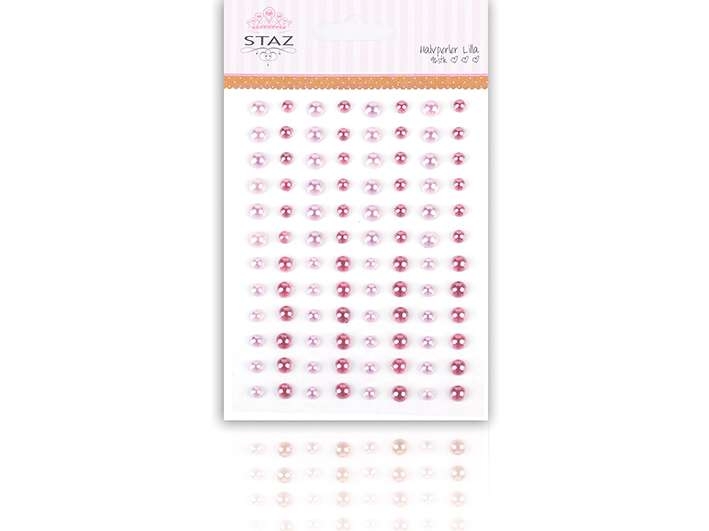 Staz Halvperler m/lim – Lilla - Bilde 1