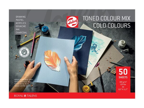 3507.jpg Talens Toned Paper – Cold color mix A4
