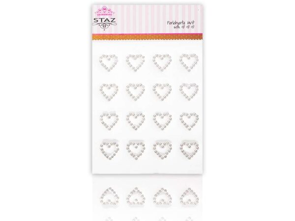 Staz Perlehjerte m/lim –Hvit